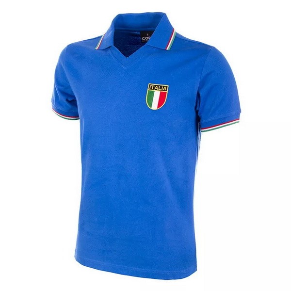 Camiseta Italy Copa 1ª Retro 1982 Azul